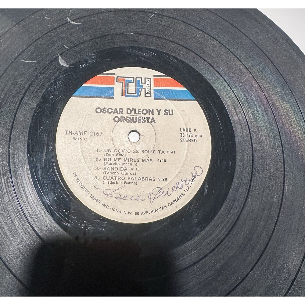 Oscar D'Leon A Mi Si Me Gusta Asi Vinyl LP 1981 TH-AMF-2167 Salsa Record - Picture 4 of 13